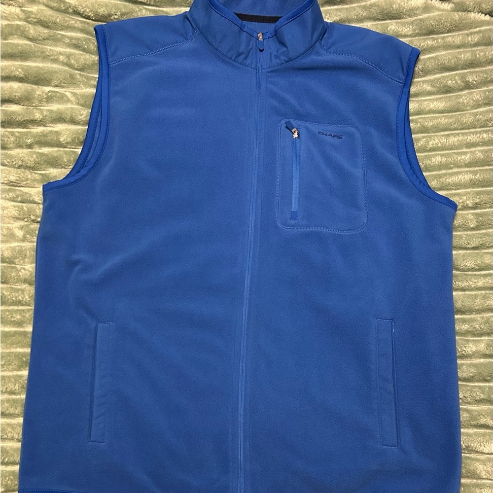 Men's Blue Fleece Vest